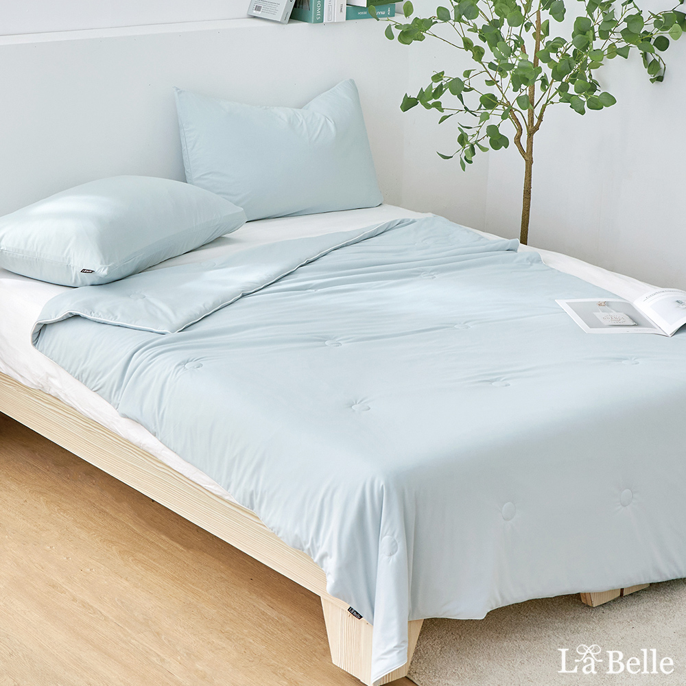 義大利La Belle《抹茶奶蓋》眠綿冰玻尿酸抗菌涼感涼被(5x6.5尺)