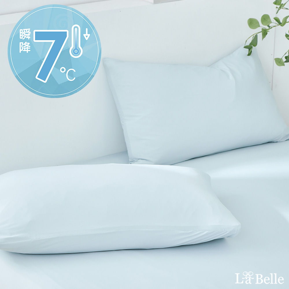 義大利La Belle《抹茶奶蓋》特大眠綿冰涼感床包枕套組