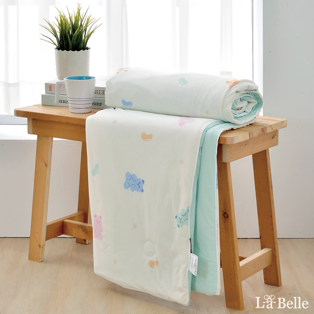 義大利La Belle《小熊軟糖》眠綿冰玻尿酸抗菌涼感涼被(5x6.5尺)