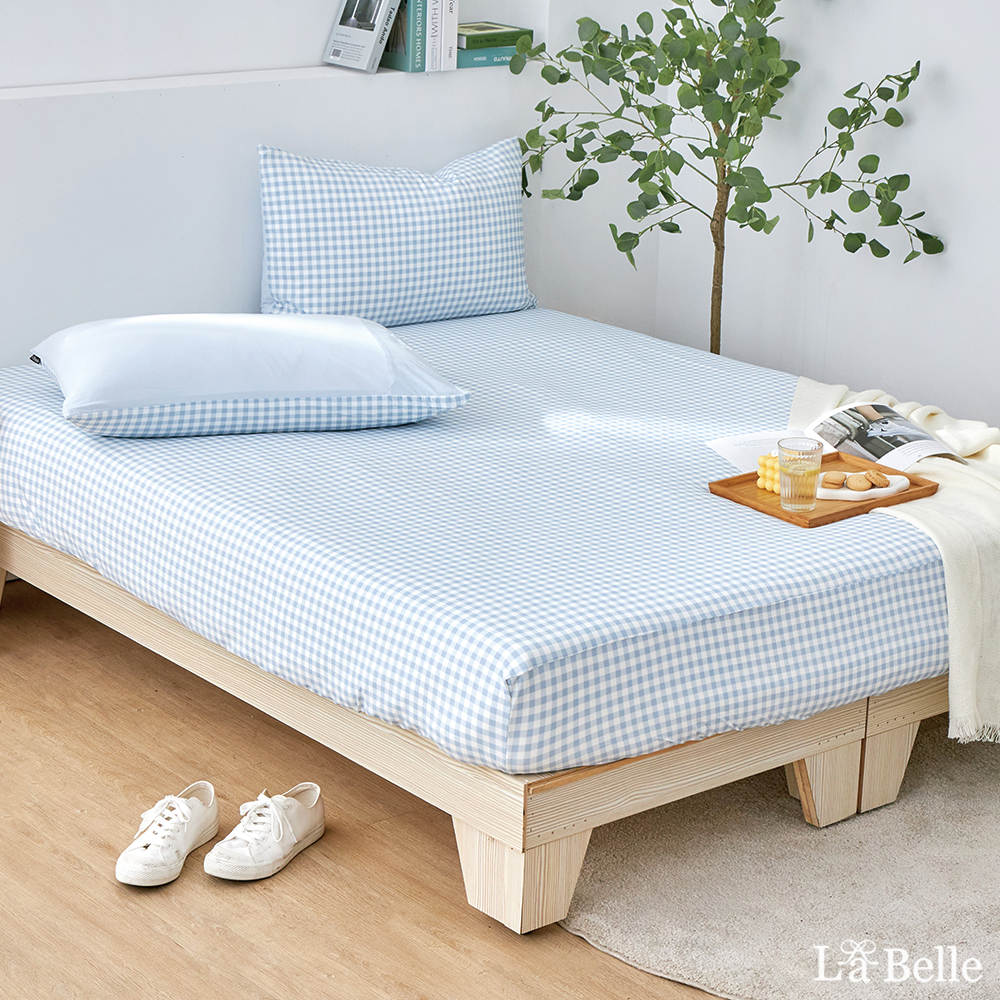 義大利La Belle《藍莓鬆餅》加大眠綿冰涼感床包枕套組