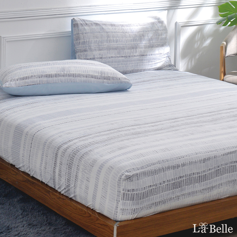 義大利La Belle《藍莓千層》加大眠綿冰涼感床包枕套組