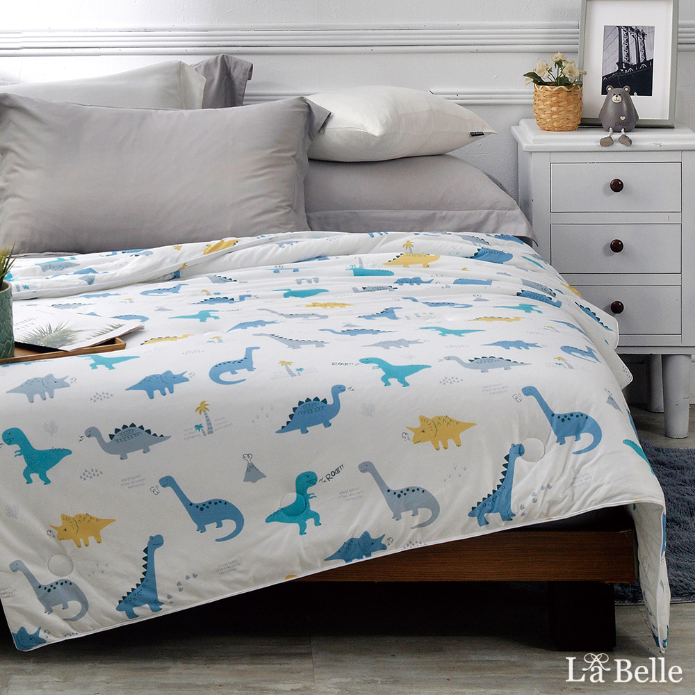 義大利La Belle《恐龍百科》海島針織防蟎抗菌涼被5*6尺