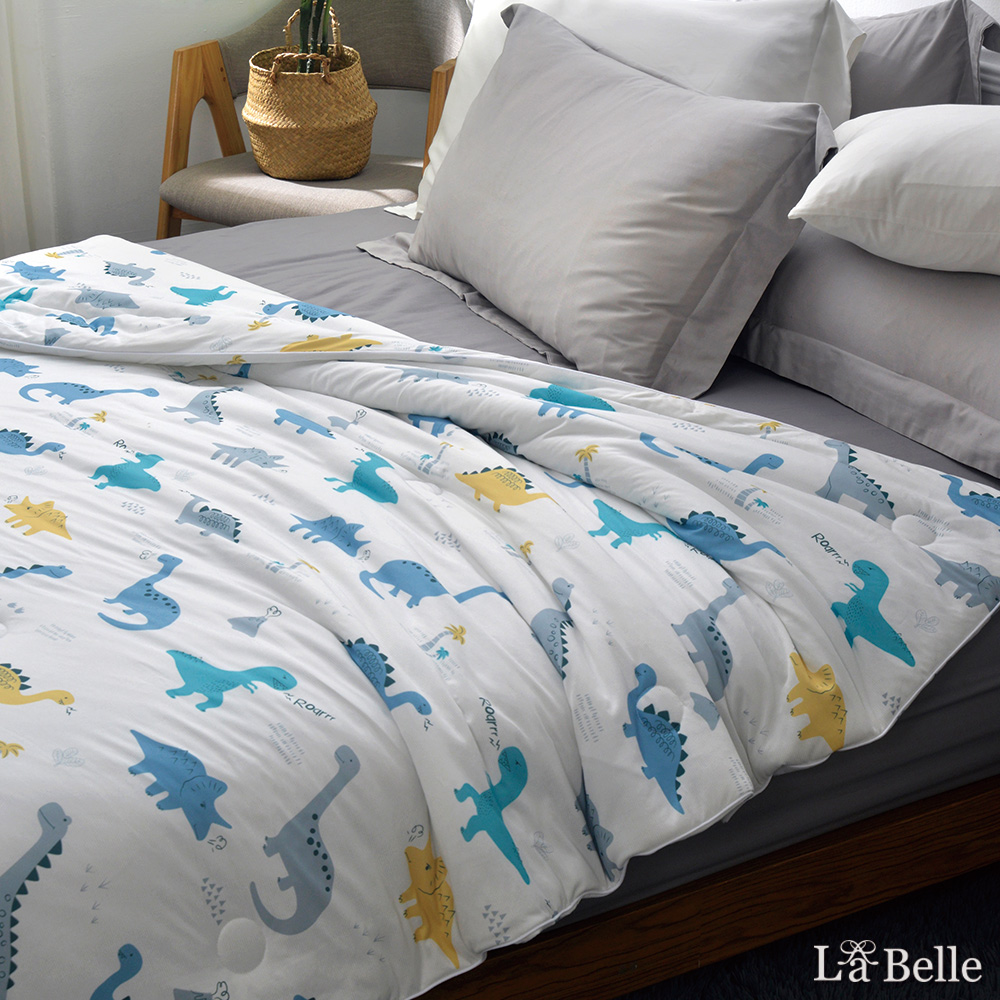 義大利La Belle《恐龍百科》海島針織防蟎抗菌涼被5*6尺
