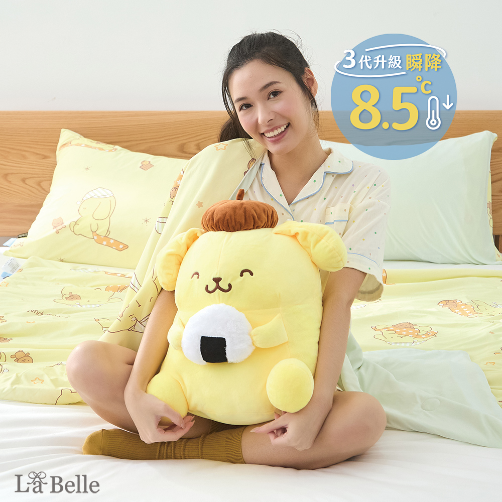義大利La Belle《Sanrio-布丁狗唔唔睏zZ》ICECOOL眠綿冰蠶絲蛋白抗菌涼感涼被(150*195cm)