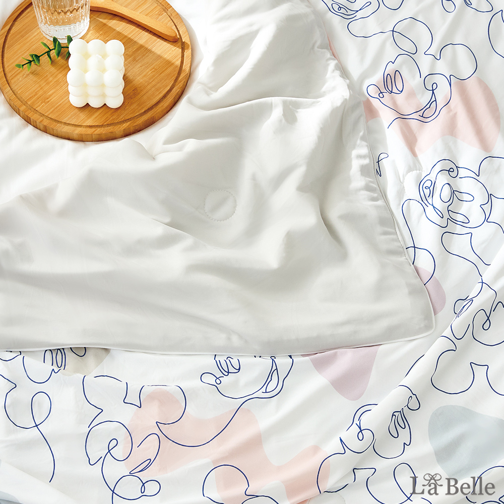義大利La Belle《Disney-米奇印象》ICECOOL眠綿冰蠶絲蛋白抗菌涼感涼被(150*195cm)