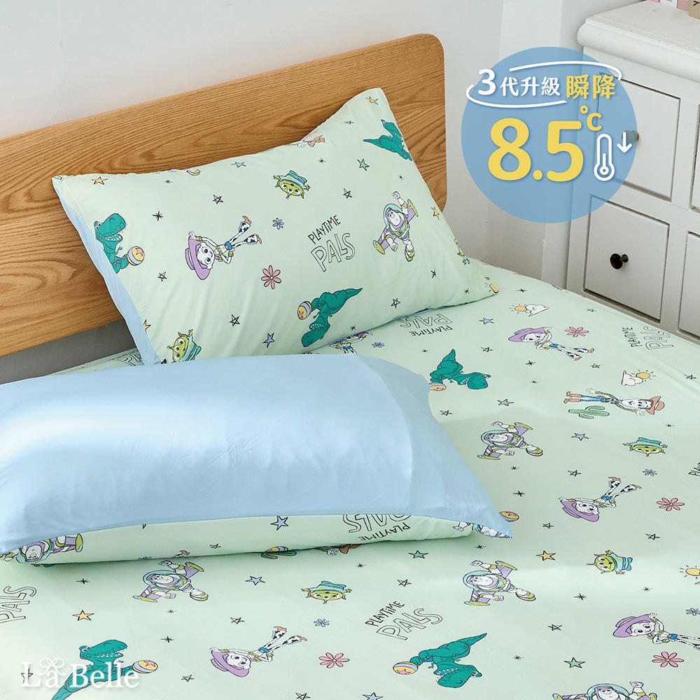 義大利La Belle《Disney-星際玩伴》ICECOOL眠綿冰加大涼感床包枕套組