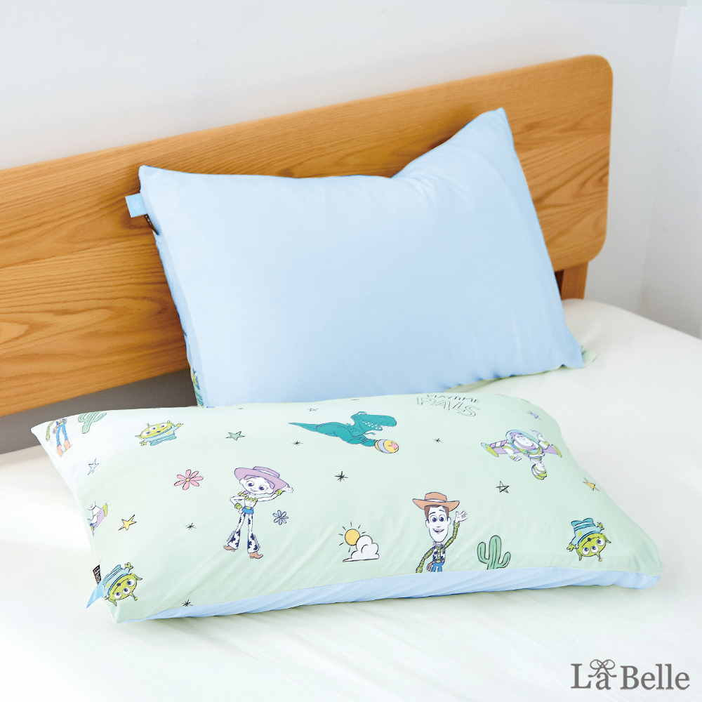 [超值組合] 義大利La Belle《Disney-星際玩伴》ICECOOL眠綿冰涼感信封枕套--2入+大容量洗衣袋