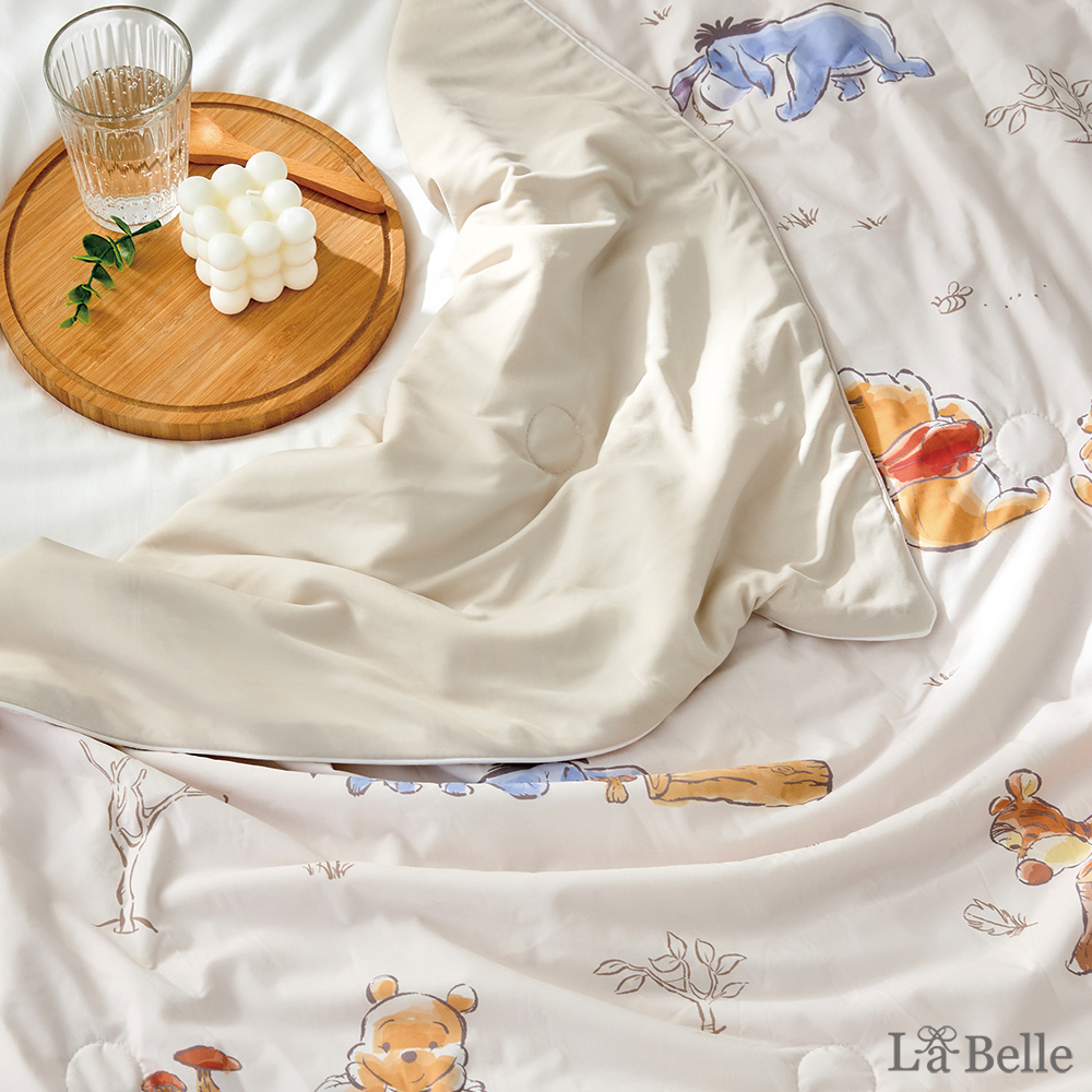 義大利La Belle《Disney-維尼森林漫遊》ICECOOL眠綿冰蠶絲蛋白抗菌涼感涼被(150*195cm)