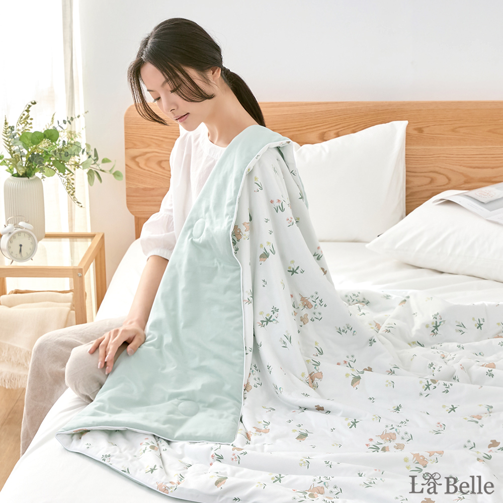 義大利La Belle《仙子物語》冰棉被 針織抗菌吸濕排汗涼感被5*6.5尺