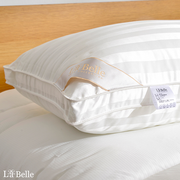 (買1送1)義大利La Belle《3D立體車邊羽絲絨枕》