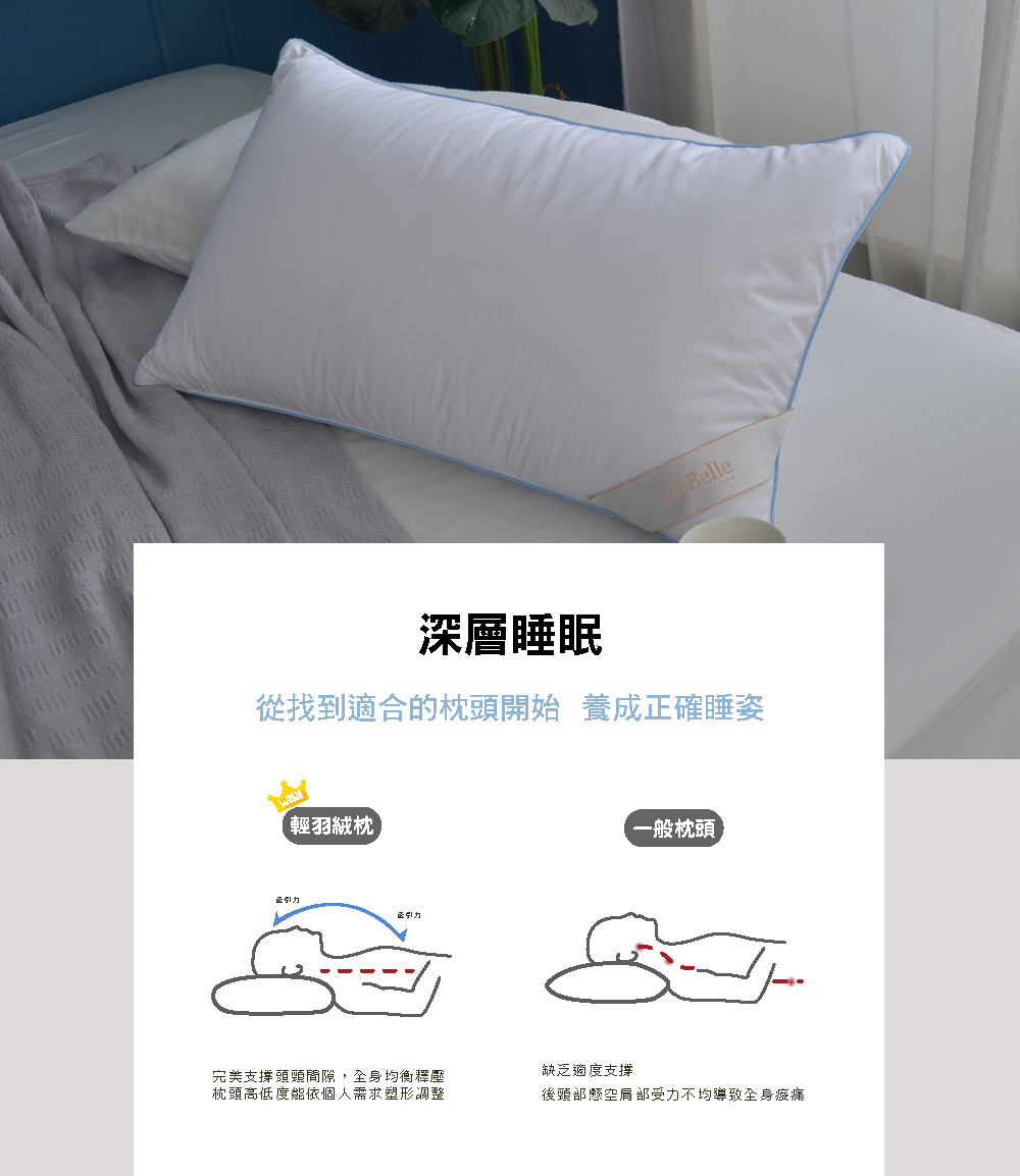 枕頭,羽絲絨