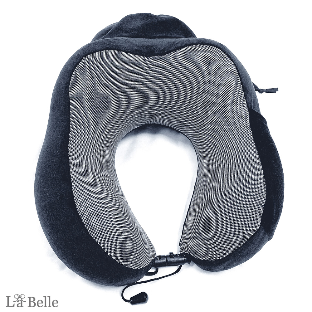 義大利La Belle《城市行旅》人體工學可收納磁力U型記憶頸枕(共三色)