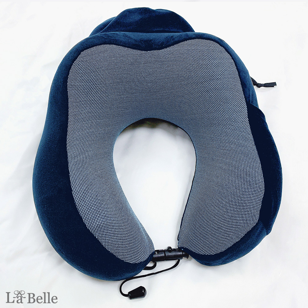 義大利La Belle《城市行旅》人體工學可收納磁力U型記憶頸枕(共三色)