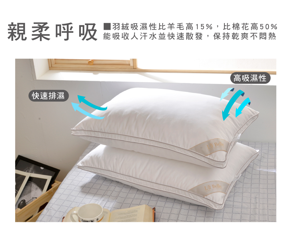 枕頭,羽絨