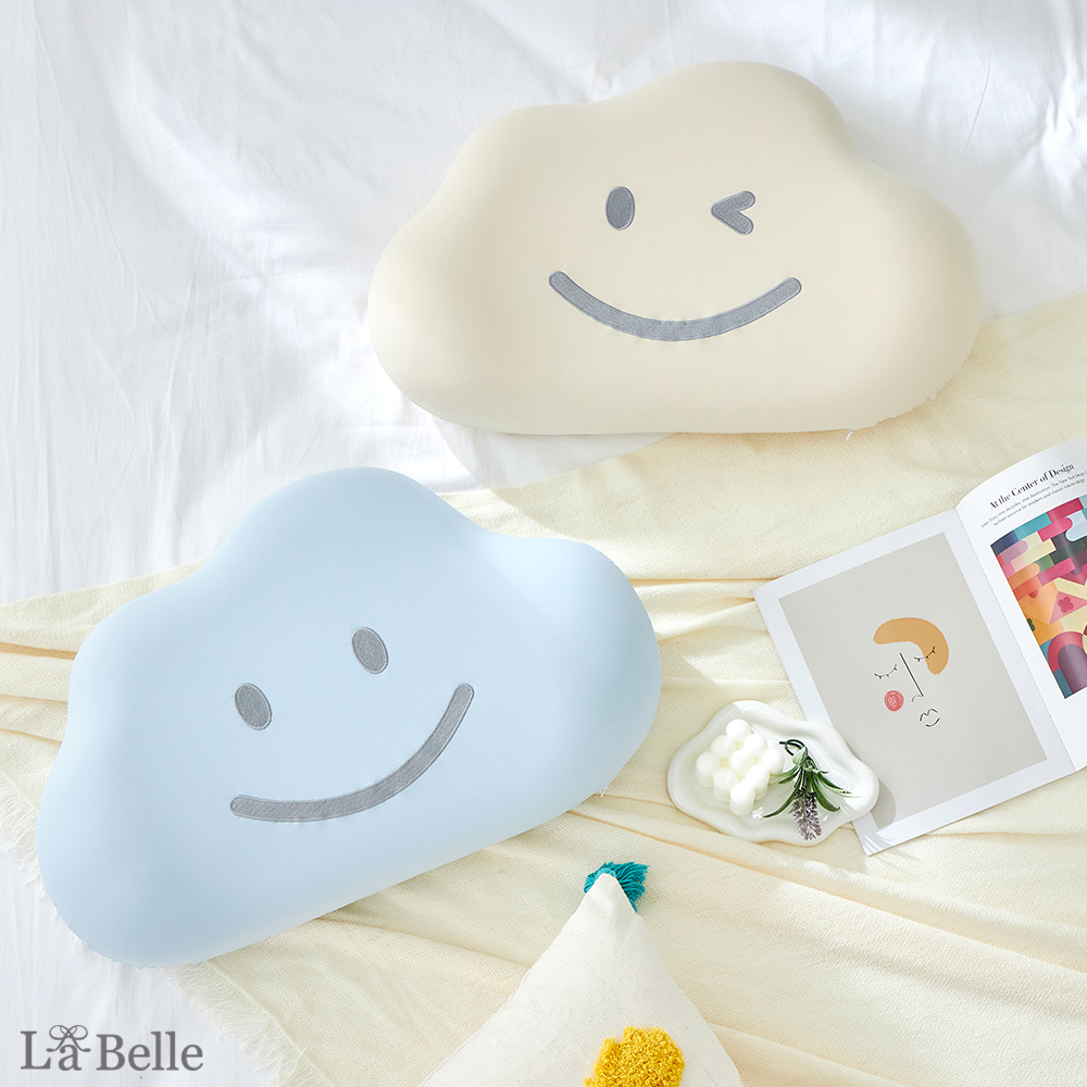 義大利La Belle《HAPPY : ) 釋壓舒眠涼感雲朵記憶枕》(共兩色)