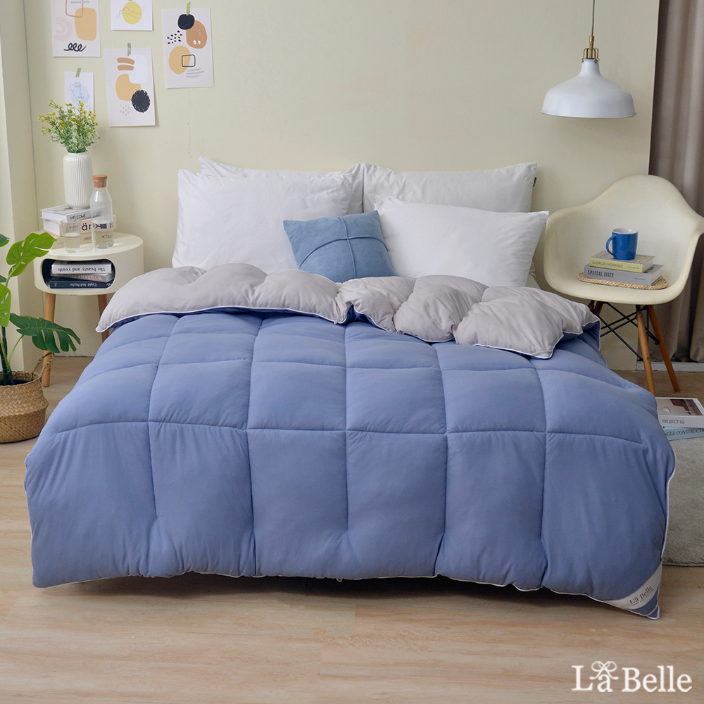 義大利La Belle《韓式雙色抑菌暖膚絨石墨烯發熱可水洗冬被》--雙人(共四色)