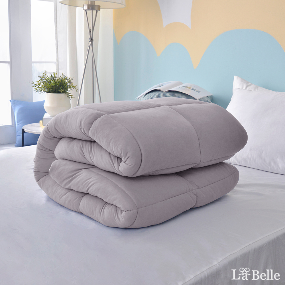 義大利La Belle《韓式雙色抑菌暖膚絨石墨烯發熱可水洗冬被》--雙人(共四色)