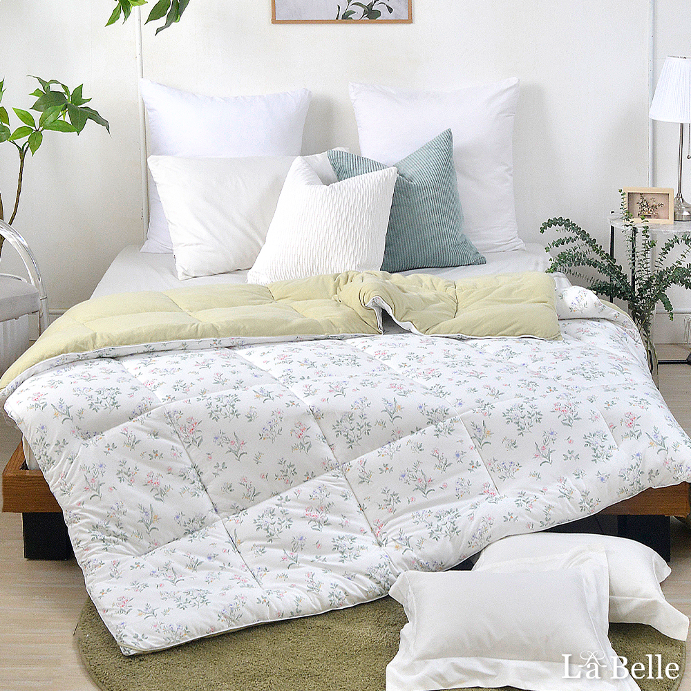 義大利La Belle《花草巷》抑菌石墨烯發熱羽芙絨可水洗暖冬被--雙人