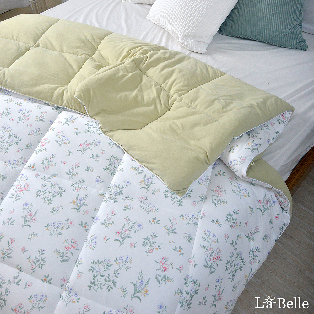 義大利La Belle《花草巷》抑菌石墨烯發熱羽芙絨可水洗暖冬被--雙人