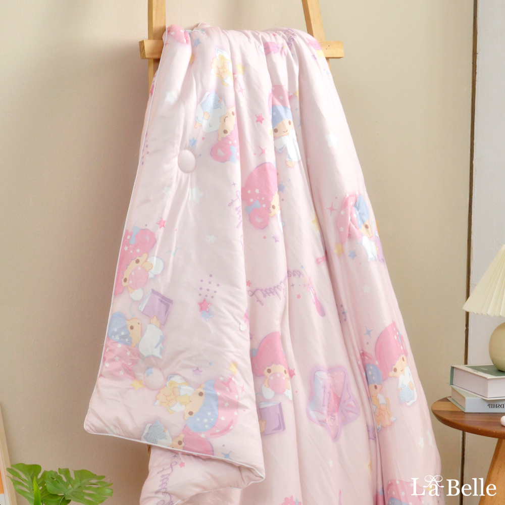 義大利La Belle《Sanrio-雙星仙子甜美夢境》海島針織兒童防蟎抗菌暖暖被105*135CM