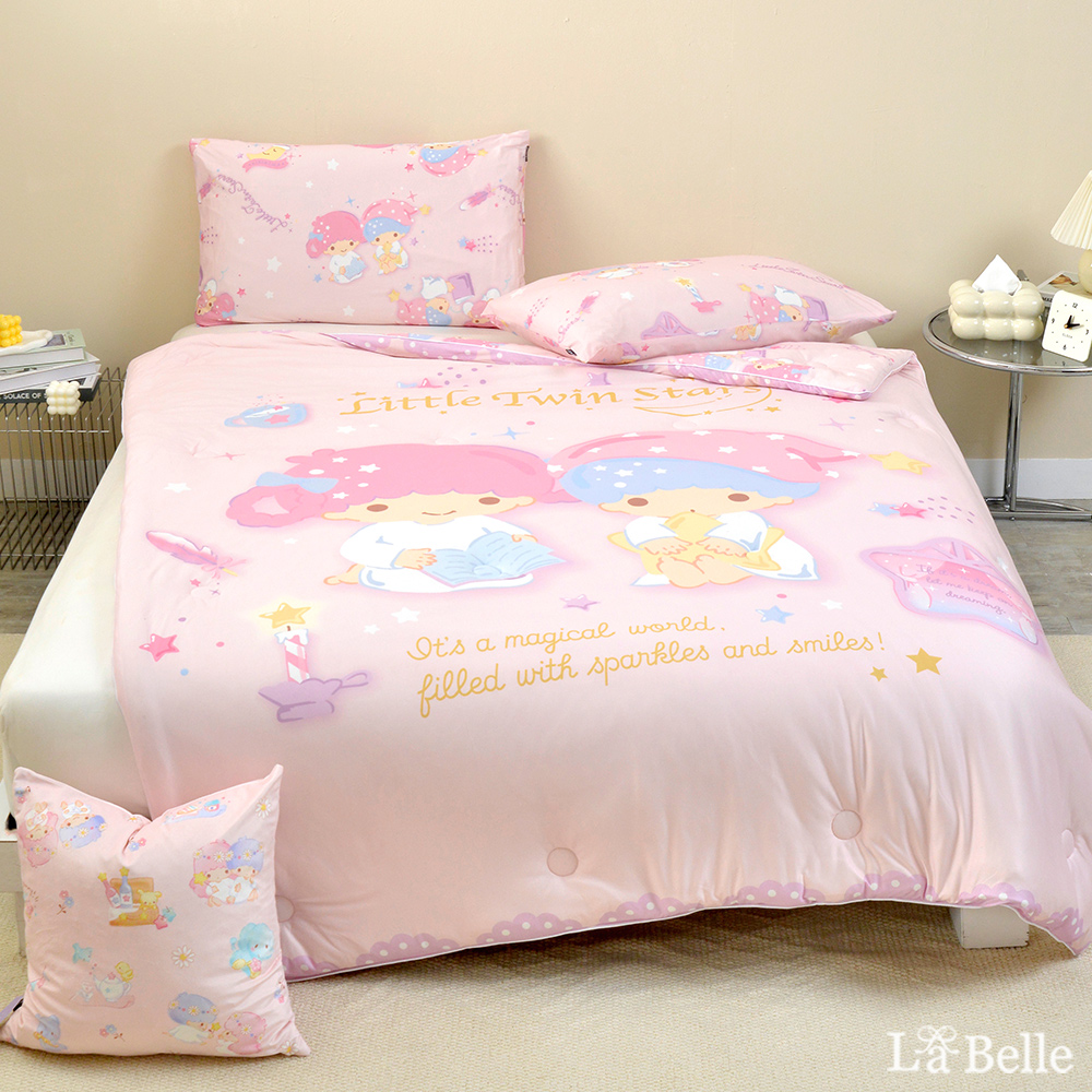 義大利La Belle《Sanrio-雙星仙子甜美夢境》海島針織防蟎抗菌暖暖被150*195CM