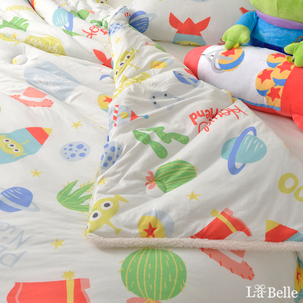 義大利La Belle《Disney-三眼怪宇航奇趣》海島針織防蟎抗菌暖暖被150*195CM