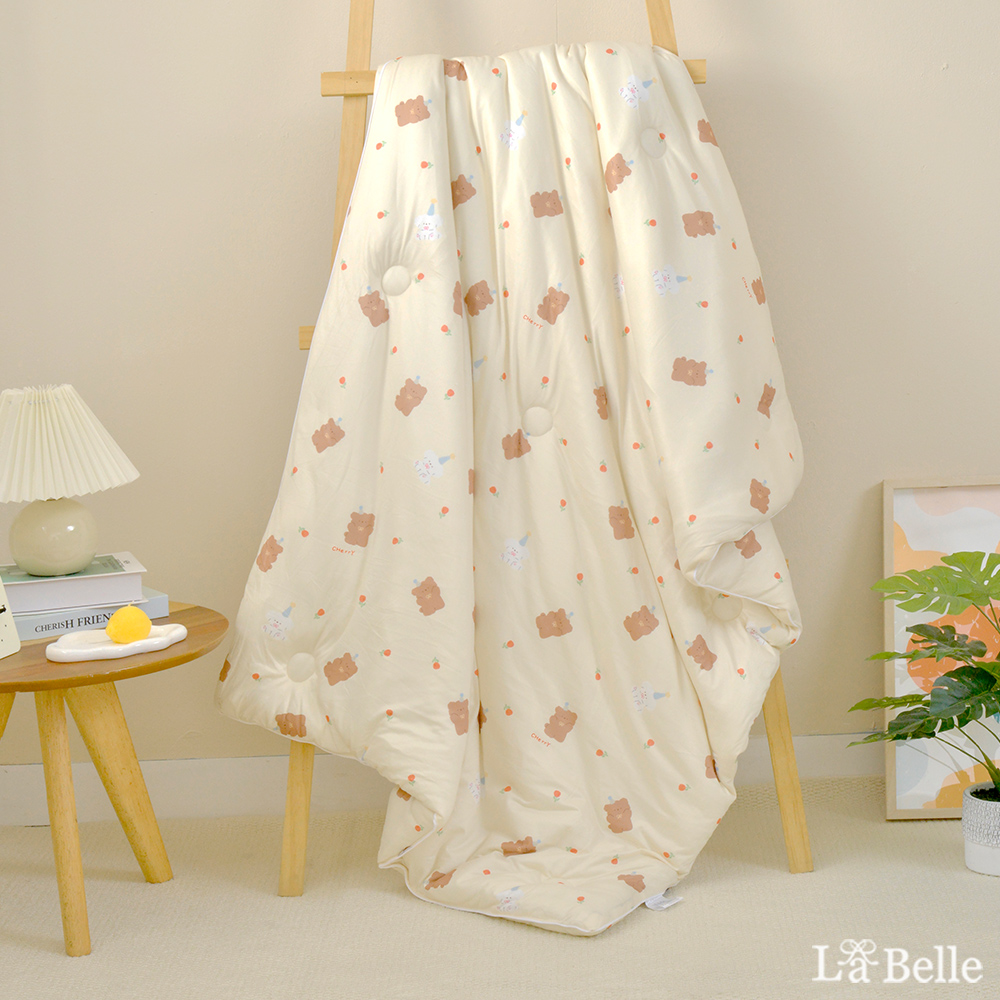 義大利La Belle《萌萌熊》海島針織兒童防蟎抗菌暖暖被105*135CM