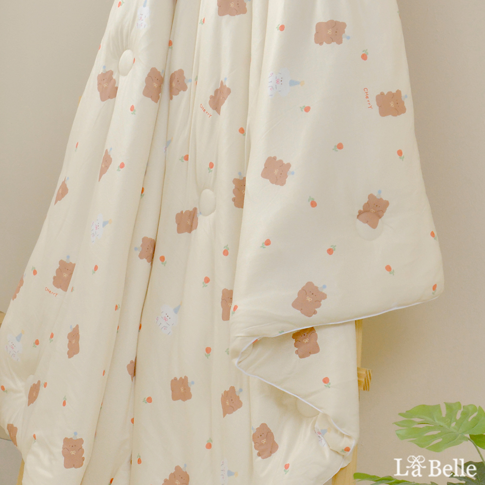 義大利La Belle《萌萌熊》海島針織兒童防蟎抗菌暖暖被105*135CM