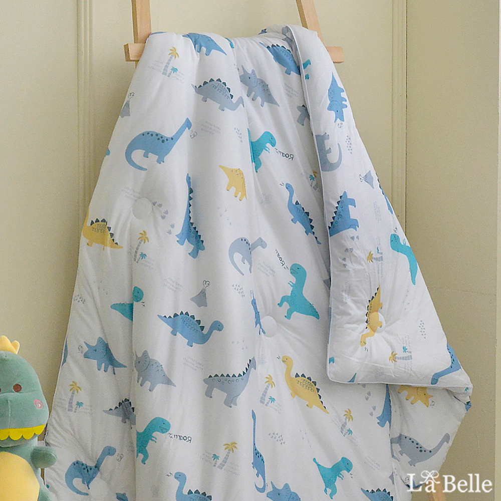 義大利La Belle《恐龍百科》海島針織兒童防蟎抗菌暖暖被105*135CM