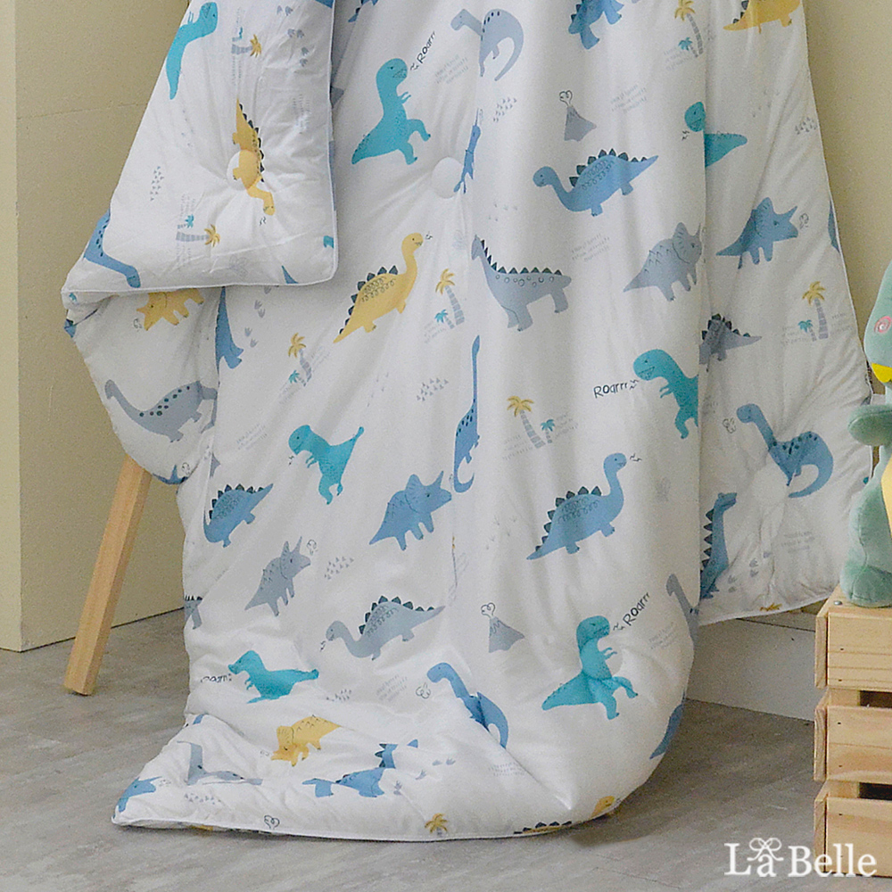 義大利La Belle《恐龍百科》海島針織兒童防蟎抗菌暖暖被105*135CM