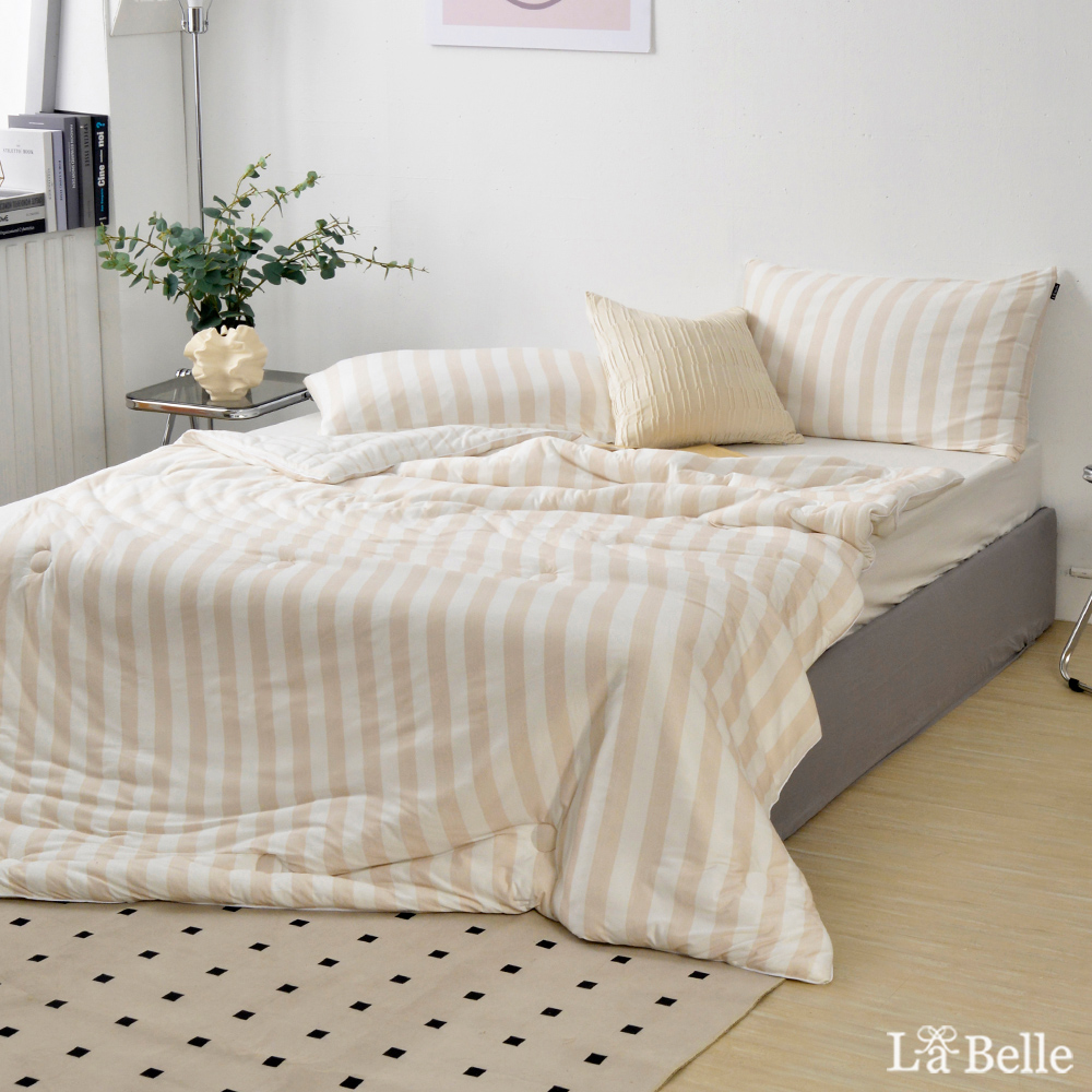 義大利La Belle《暖陽午後》海島針織防蟎抗菌暖暖被150*195CM