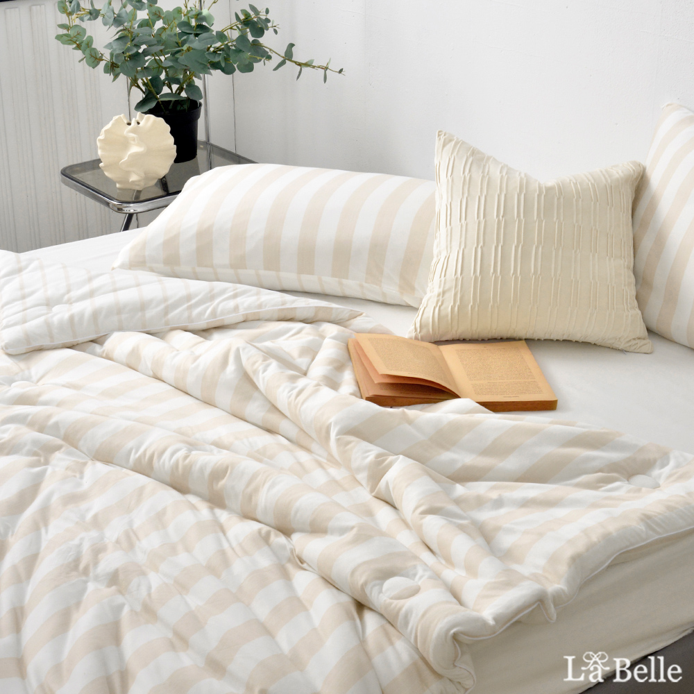 義大利La Belle《暖陽午後》海島針織防蟎抗菌暖暖被150*195CM