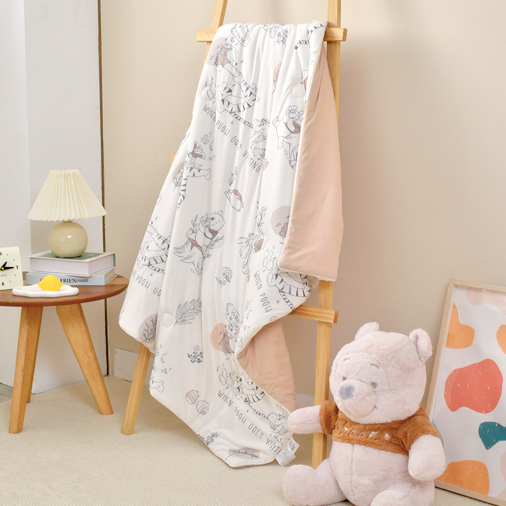 義大利La Belle《Disney-楓糖維尼》活性益生菌抗敏365天兒童懶懶被--100*120cm