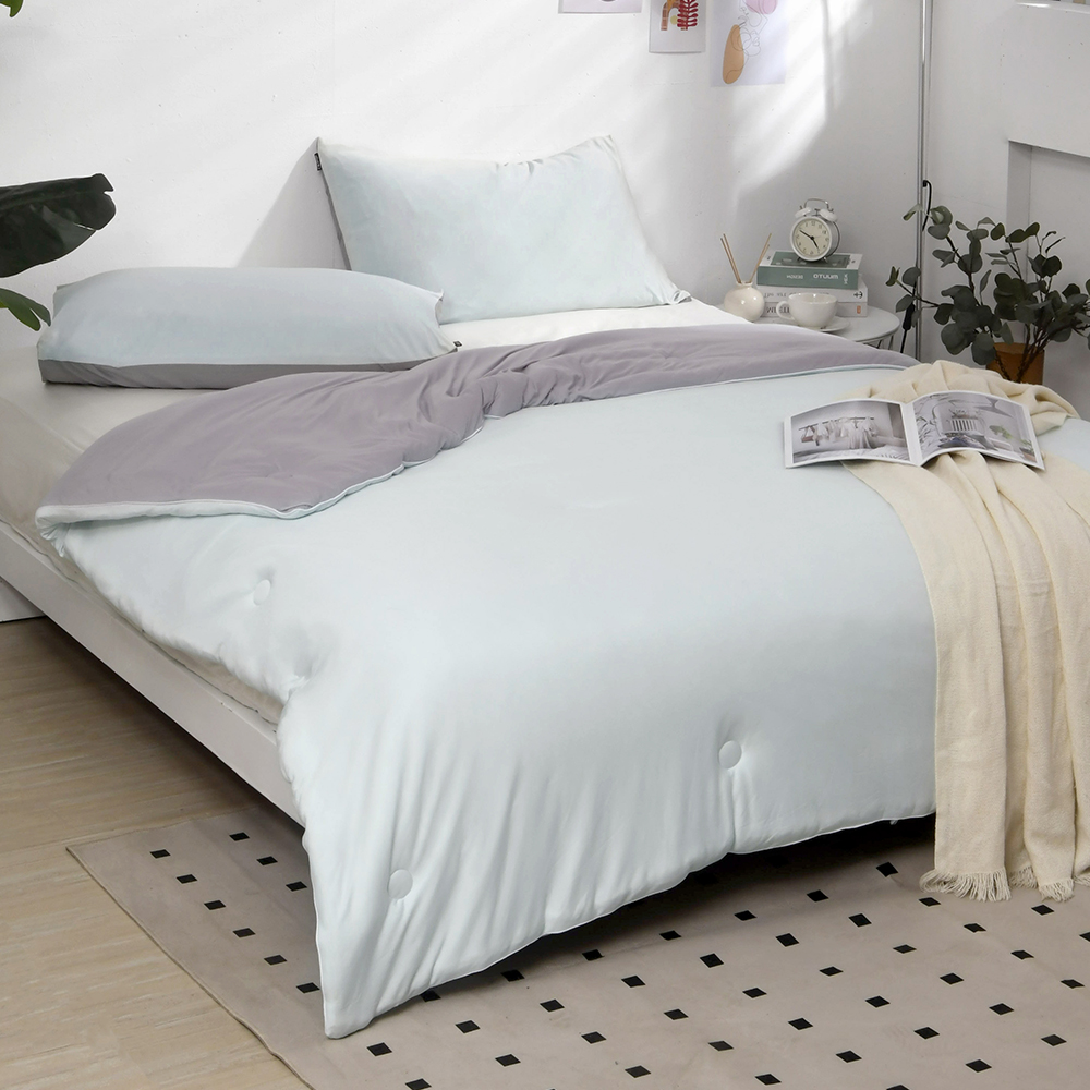 (網路獨家)義大利La Belle《瑞士HeiQ控溫益生菌可水洗涼暖天天抱被》--雙人