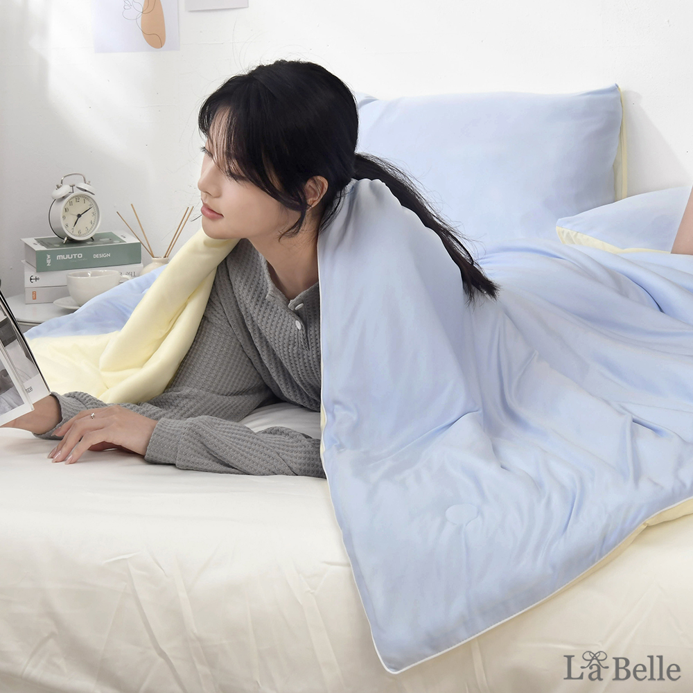 (網路獨家)義大利La Belle《瑞士HeiQ控溫益生菌可水洗涼暖天天抱被》--單人